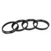 X AUTOHAUX 4 Pieces Plastic Centring Rings Spacer Rings for