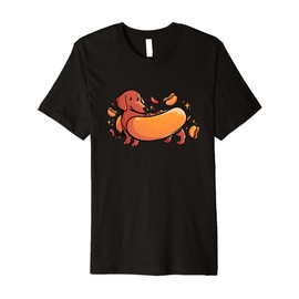 Hot Dog Funny Weiner Dog Cute Costume Dachshund Owner Premium T-Shirt