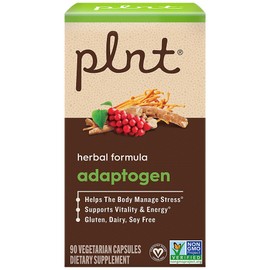 Adaptogen Herbal Formula a" Supports Stress Management, Energy, & Vitality (90 Vegetarian Capsules)