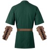 Jeyiour 3 Pcs Renaissance Costume Men Medieval Viking Tunic Knight