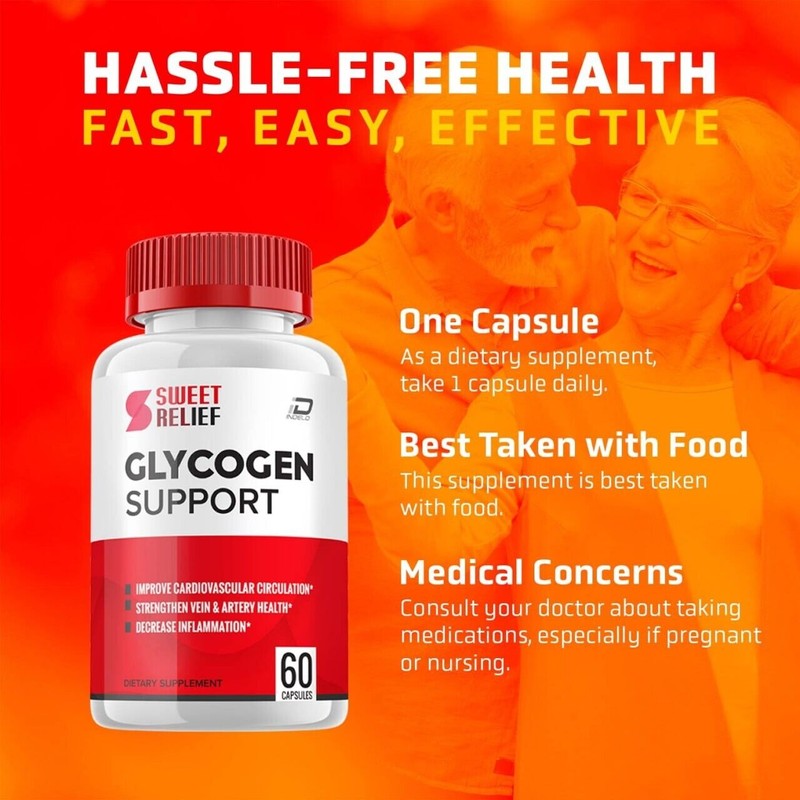 Sweet Relief (5 Pack) Sweet Relief Glycogen Support Capsules -