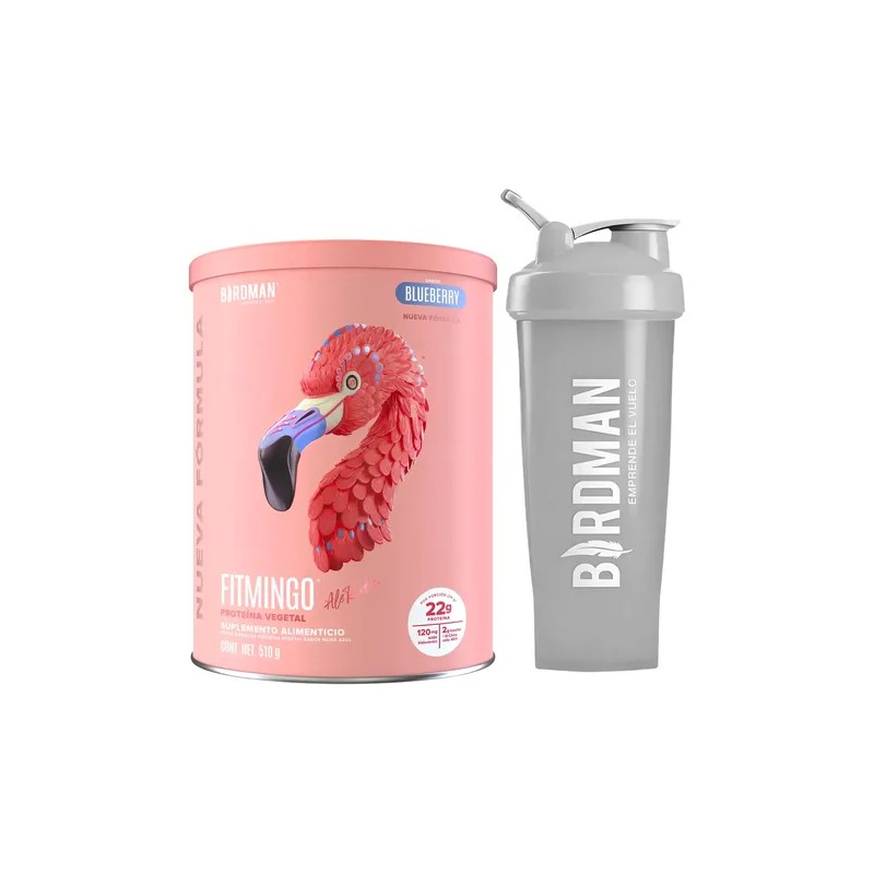 Kit Birdman Proteína Fitmingo 510g Shaker 600ml