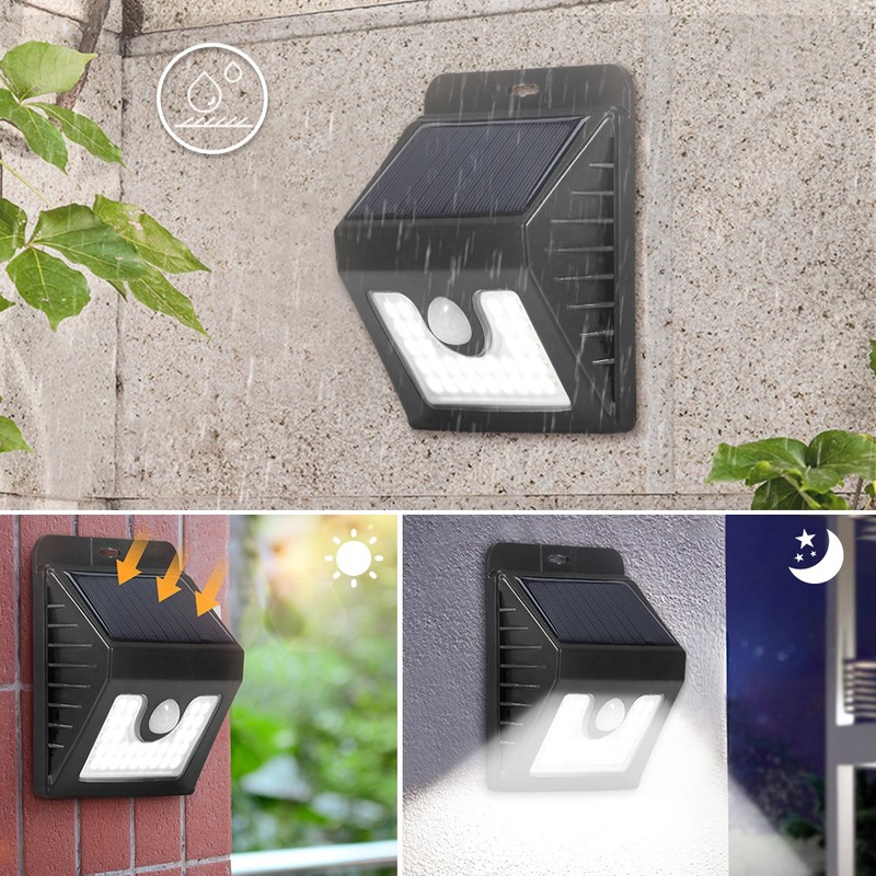 30 LEDs Solar Motion Sensor Night Light Outdoor Waterproof Garden