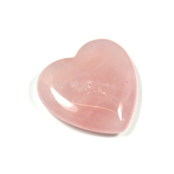 1” Rose Quartz Heart Crystal, Healing Stone for Heart Chakra and Positive Energy, Rose Quartz Crystal Heart Shape, Love Heart Crystal