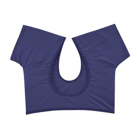 satithry sweatpads for Women Anti-Sweat Undershirts Lady's sweatproof Underarm Pads (US, Alpha, Medium, Regular, Regular, Deep Blue)