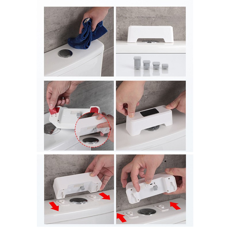 Automatic Toilet Flusher USB Charging Infrared Sensor Touchless Toilet Flusher
