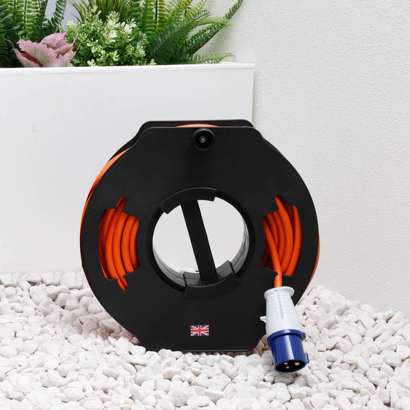 Leisurewize – Heavy Duty 25m Cable Reel Tidy 230v Caravan
