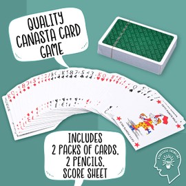 Jaques of London Canasta Playing Cards | Card Games for Adults | Canasta Cards | Ault Card Games | Since 1795