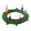 CB Advent Wreath with Pink and Purple Candles Flexible Magnet