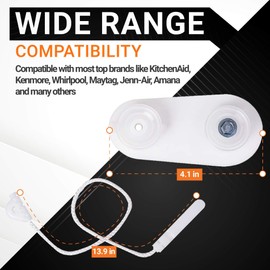 BlueStars 8194001 Dishwasher Door Balance Link Kit - Exact Fit for Kenmore Whirlpool KitchenAid Dishwashers - Easy to Install - Replaces 1059756 8270018 AP3775412 PS972325