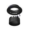 ledscom.de KRON Ceiling Mounting Frame, Round, Matte Black, Spotlights, Recessed