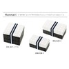 Lunch Box hannari Length Square Small Black (Upper) 200ml, (Lower)