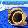 Brass Fire Hose Adapter, 2-1/2" NST Female x 2" NPT