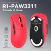 MAMBASNAKE Attack Shark R1 Wireless Gaming Mouse,PAW3311 Optical Sensor 18K