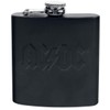 AC/DC HFAC01 Hip Flask, Steel, Black, 9.5 x 2 x