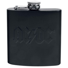 AC/DC HFAC01 Hip Flask, Steel, Black, 9.5 x 2 x 10 cm 6 Units