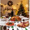 MUNILAIL 6 PCS Christmas Table Runner Plastic 14 x 108