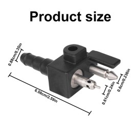 65720-986L0 Fuel Connector for Suzuki Johnson Evinrude, Plastic & Aluminum Fuel Line Connector for Suzuki DF 4-140 HP and Johnson Evinrude Outboard Boat Engines 5032150 65720-986B0 18-80425