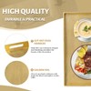 MAONAME Gold Decorative Tray with Handles, Foil Serving Tray for