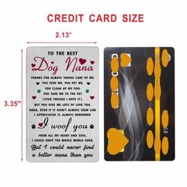 Richesele Dog Nana Card for Women - Birthday Card From Dog To Nana - Dog Nana Christmas Thanksgiving Gifts