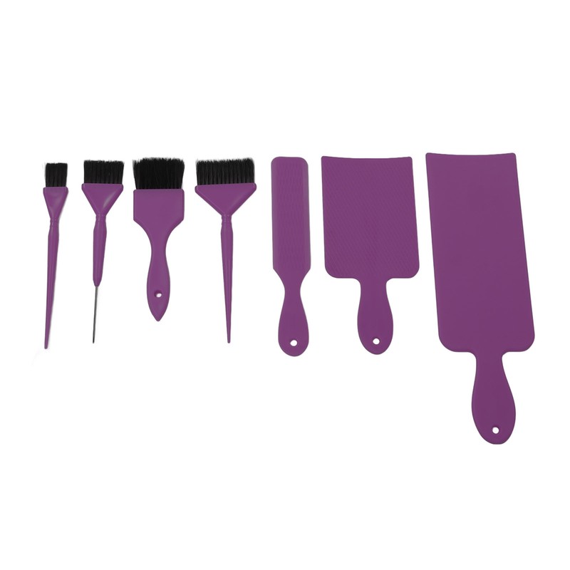 7pcs Hair Dye Tool Set Balayage Board Coloring Brush Hair