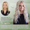 Hetto Blonde Clip-In Real Hair Extensions, Remy Hair Extensions, Platinum