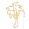 50 Pcs Paper Clips Portable Mini Cute Golden Coconut Tree