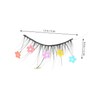 Baluue 12pairs Heart Flower Sequin Eyelashes Diy False Lash Extensions