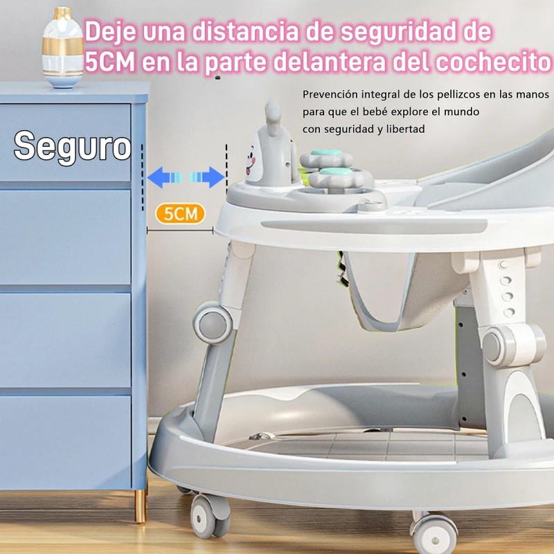 Andadera Para Bebé Con Bandeja De Juguetes Musical Seguro