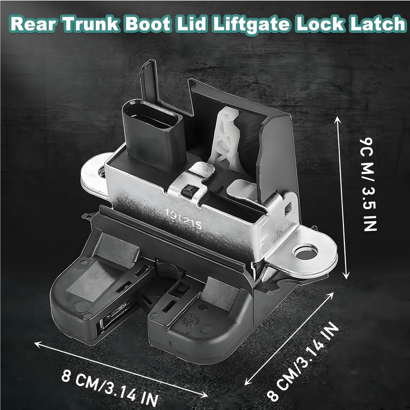 Tailgate Lock Compatible with Volkswagen Golf 2010-2014, Jetta 2008-2014, Tiguan