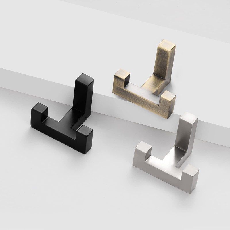 SARIHOSY Coat Hooks Brass Robe Hooks for Coats, Antique Brass