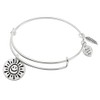 Sterling Silver My Sunshine Smiley Dangle Charm Expandable Bangle Bracelet
