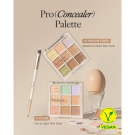 dasique Pro Concealer Palette (01 Cover) | Colour Corrector | Korean Makeup | Vegan