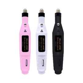 Hello Jane Self Nail Drill Fingernail Toenail Scaling Exfoliating Black