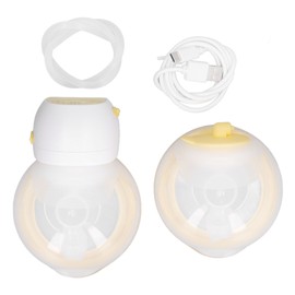 Double Breast Pump Wearable Strong Suction 9 Gears 180ml Capacity Electric Breast Feeding Pump