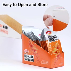 WeiLong Konjac Snack, Spicy Hot Strips, Spicy Snacks Latiao La tiao, Chinese Snacks Moyushuang, Sichuan Spicy Flavor, 卫龙辣条，魔芋爽(麻辣), 18g*20 Bags, Pack of 1