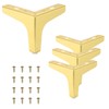PATIKIL "4" Metal Furniture Legs Set of 4 Triangle Replacement