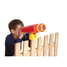 OTITU - Plastic Binoculars without Optical Magnification Playground for Children Garden Outdoor Child Binoculars for Playing Blue