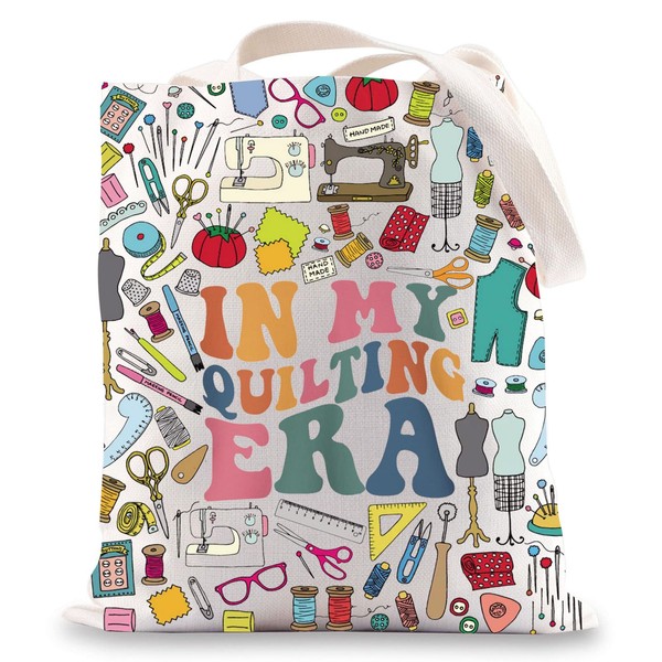 BWWKTOP Sewing Tote Bag Quilting Gifts In My Quilting Era
