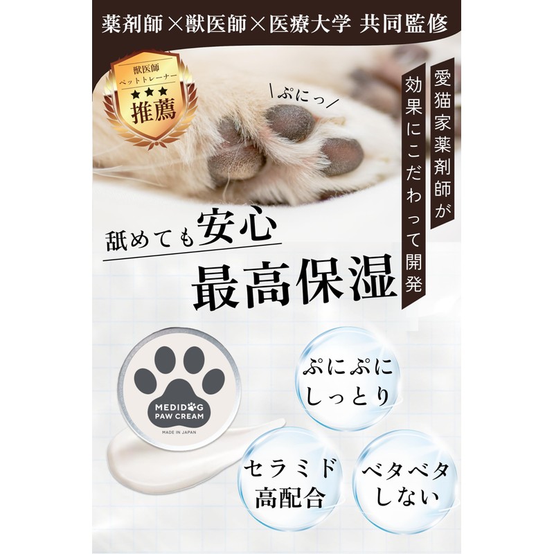 MEDICAT MEDIDOG Dog Cat Cream (1.8 oz (50 g) Sizes,
