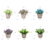 Vibrant Leaf Set of 6 Artificial babysbreath Plants Lavender Flower