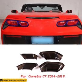 MODY Smoked Black Tail Rear Light Lamp Cover Trim Accessorie For 14-2019  Corvette C7