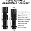 HYVCZP Blue Light Flashlight,Adjustable Focus LED Torch,4 Lighting Modes,Super Bright,Waterproof