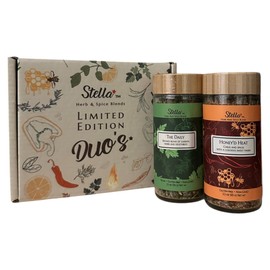 Stella Duo's The Daily and Honey'd Heat – Gourmet Seasoning Gift Set | All-Natural, Gluten-Free, Vegan-Friendly, Made in the USA, Kosher