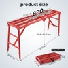 Scaffolding Platform, 880LBS Foldable Work Platform 6-Gear Height (33"-53")