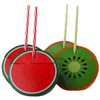 BWG Watermelon Kiwi Novelty Drinking Cups with Lid & Reusable