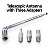 Telescopic FM Radio Antenna with 3.5mm Adapter & F-Type Male