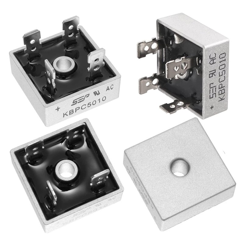 PENGLIN 4pcs KBPC5010 Bridge Rectifier Bridge Diode Single Phase 50A