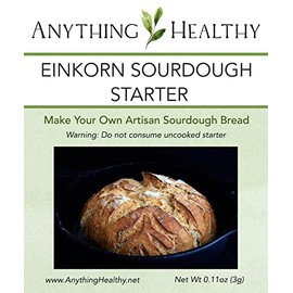 100% Einkorn Sourdough Starter - Dehydrated, Dried Sourdough Starter for Baking Bread- Non-GMO, Sour Dough Starter-Sourdough Bread Starter- Best Customer Service, Contact for any Questions