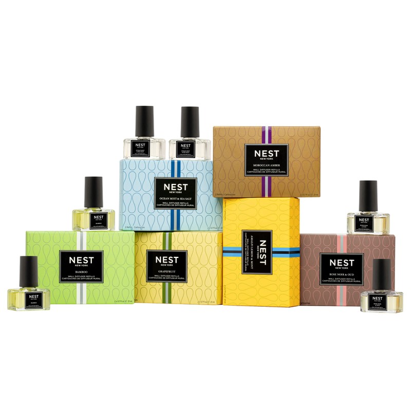 NEST New York Wall Diffuser Refill Vials, Bamboo - Set